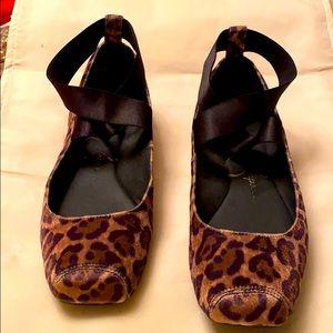 Jessica Simpson leopard print ballet flats.